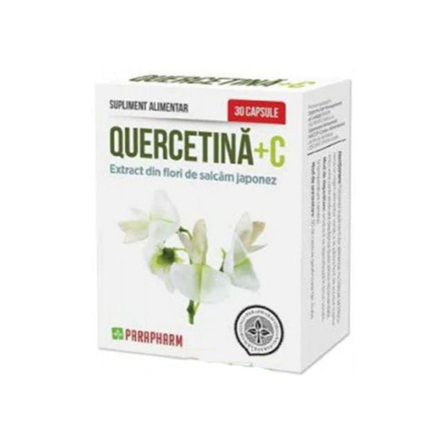 Quercetina + C,  30 capsule, Parapharm